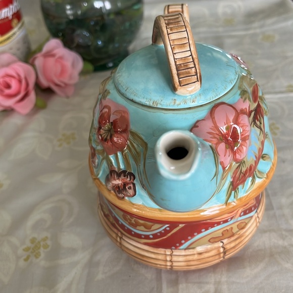 Tracy Porter tea cup for one / pink flower / tea pot / tea cup🌸 - Picture 2 of 10